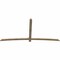 Ekena Millwork Bellingham Rough Sawn Timber Gable Bracket, Douglas Fir, 108"W x 54"H x 2"D x 4"F, 12/12 Pitch GBW108X54X0204BEL00RDF - alternate 4